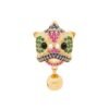 Retro Creative Lion Dance Bell Brooch, Elegant Pin Accessory for Men and Women